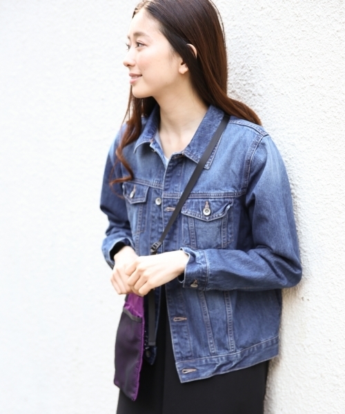 LEPSIM（レプシィム）の「レギュラーデニムジャケット　778430（デニムジャケット・レディース・キナリ/ブルー/ワンウォッシュ・LARGE/MEDIUM）」の8枚目の写真
