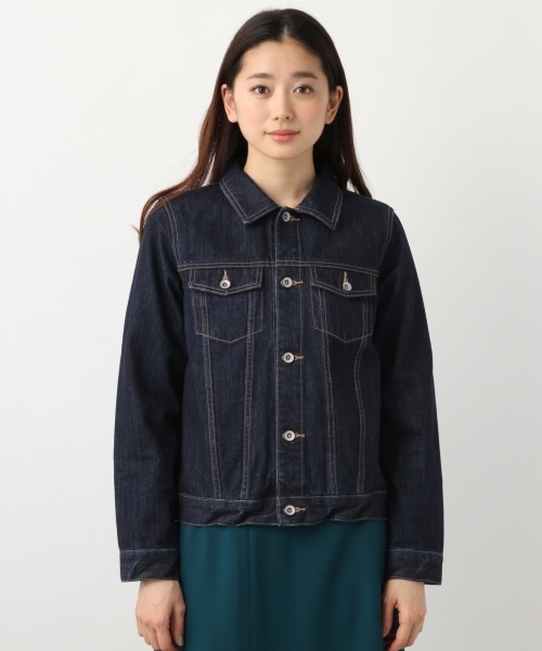 LEPSIM（レプシィム）の「レギュラーデニムジャケット　778430（デニムジャケット・レディース・キナリ/ブルー/ワンウォッシュ・LARGE/MEDIUM）」の12枚目の写真