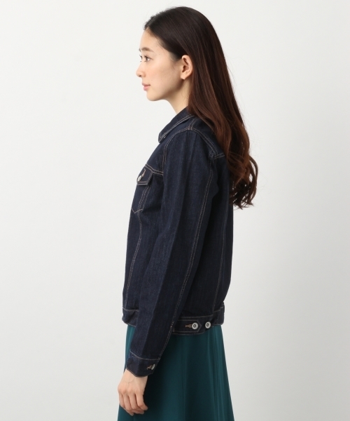 LEPSIM（レプシィム）の「レギュラーデニムジャケット　778430（デニムジャケット・レディース・キナリ/ブルー/ワンウォッシュ・LARGE/MEDIUM）」の13枚目の写真