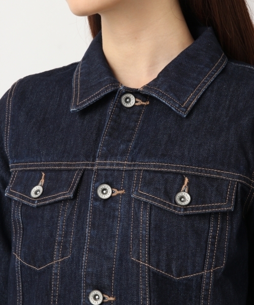 LEPSIM（レプシィム）の「レギュラーデニムジャケット　778430（デニムジャケット・レディース・キナリ/ブルー/ワンウォッシュ・LARGE/MEDIUM）」の15枚目の写真