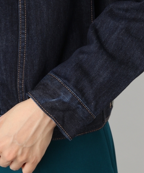 LEPSIM（レプシィム）の「レギュラーデニムジャケット　778430（デニムジャケット・レディース・キナリ/ブルー/ワンウォッシュ・LARGE/MEDIUM）」の17枚目の写真