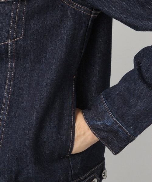 LEPSIM（レプシィム）の「レギュラーデニムジャケット　778430（デニムジャケット・レディース・キナリ/ブルー/ワンウォッシュ・LARGE/MEDIUM）」の18枚目の写真