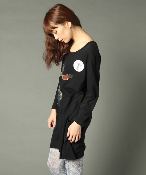 STORAMA（ストラマ）の「【STORAMA】4010NIGHT TIME 7分袖ポケットT（Tシャツ/カットソー・レディース・ホワイト/ブラック/グレー/ブラウン/グリーン・SMALL/MEDIUM/LARGE）」の21枚目の写真