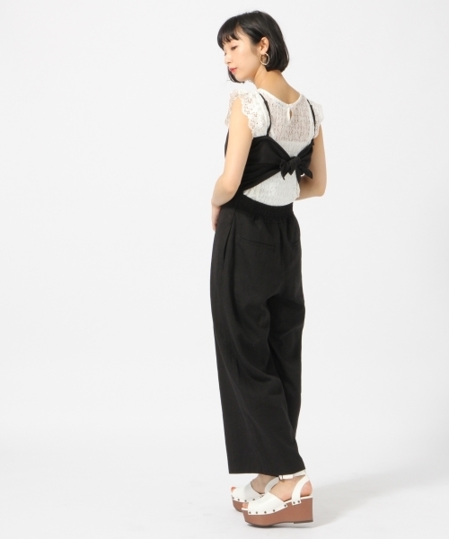 lowrys farmオールインワン最新（リボン取り外し可能） LOWRYS FARM｜バックリボンオールインワン | Rakuten Fashion