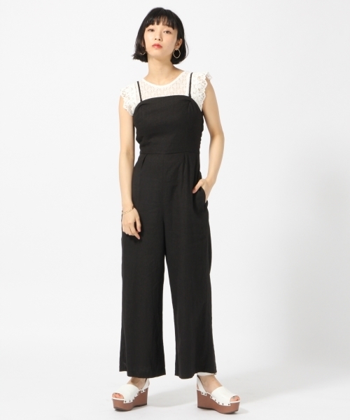 LOWRYS FARM(ローリーズファーム)の「L/Rウシロリボンサロペ 793074(サロペット/オーバーオール・レディース・ブラック/ブルー/グレー・MEDIUM/LARGE)」の17枚目の写真