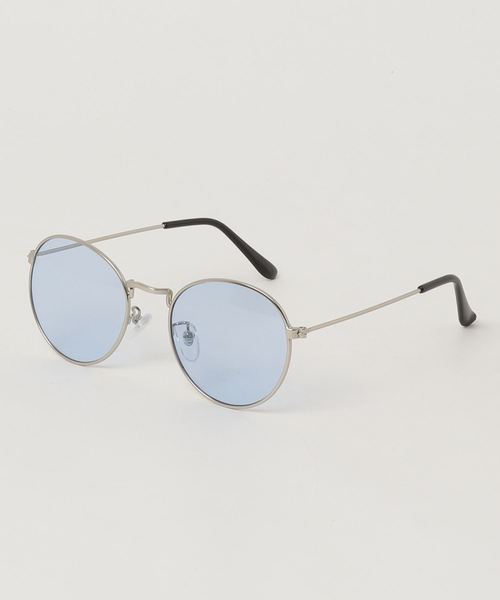 WEGO(ウィゴー)の「WEGO/メタルボストンカラーサングラス(サングラス・メンズ・ブルー/ブラウン/ピンク/イエロー・FREE)」の9枚目の写真