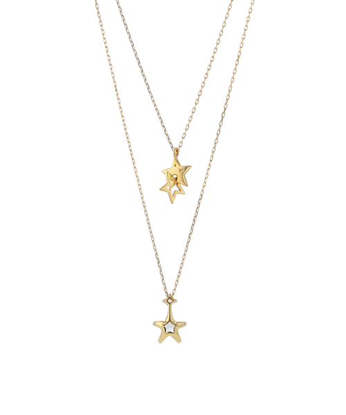 セール K10 イエローゴールド クォーツ スターモチーフ ネックレス Estelle エステール ネックレス Estelle エステール のファッション通販 Zozotown