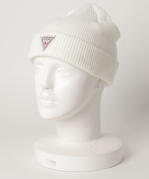 Guess(ゲス)の「【GUESS】RIB KNIT WATCH / 【ゲス】リブ ニット ワッチ(ニットキャップ/ビーニー・メンズ・ホワイト/ブラック/ベージュ/パープル/ネイビー/グレー/グリーン/ワイン・FREE)」の2枚目の写真