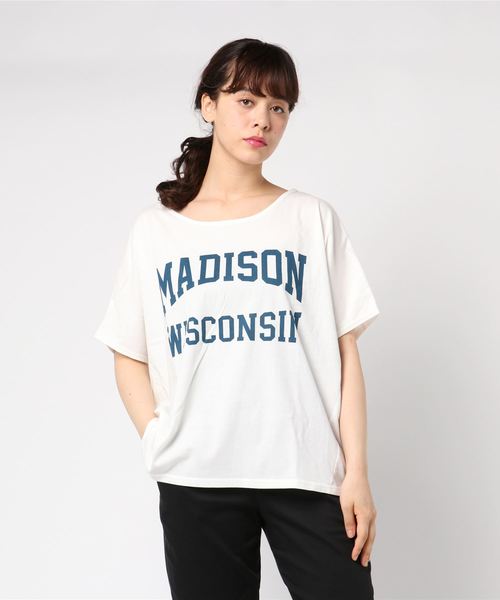 LOWRYS FARM(ローリーズファーム)の「ワイドプリントTシャツ 804240(Tシャツ/カットソー・レディース・ベージュ/ブラウン/グレー/オフホワイト・FREE)」の21枚目の写真