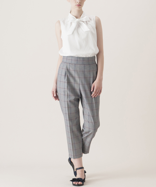 【BLUE LABEL CRESTBRIDGE】 ノースリーブブラウス HER ESSENTIALS｜BLUE LABEL CRESTBRIDGE(ブルーレーベル