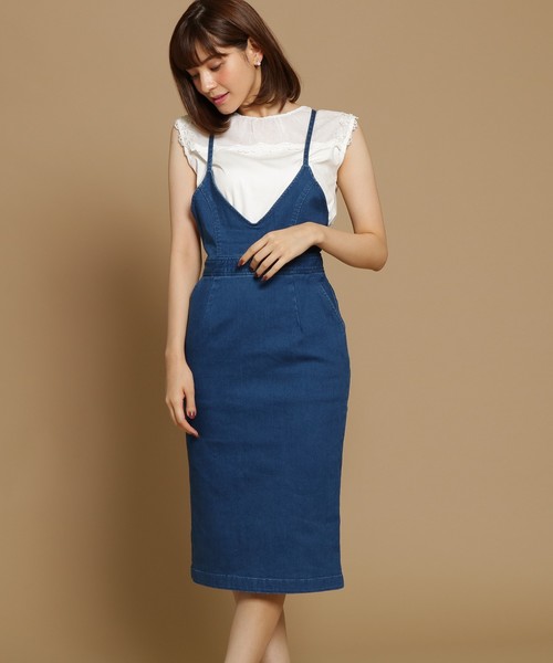 Anatelier アナトリエ の Web 一部店舗限定 Supreme La La デニムジャンパースカート ワンピース Wear