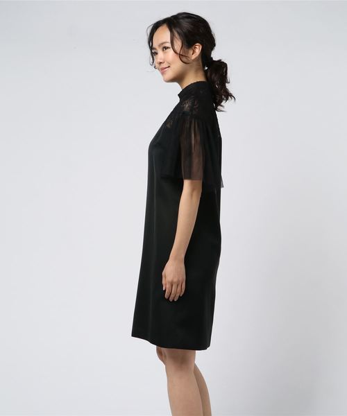 セール サテンラッセルレースチュールソデワンピース ワンピース ワンピース Loulou ワンピース Willoughby ルルウィルビー のファッション超特価新品sale開催 品質一番