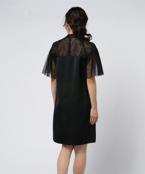 セール サテンラッセルレースチュールソデワンピース ワンピース ワンピース Loulou ワンピース Willoughby ルルウィルビー のファッション超特価新品sale開催 品質一番