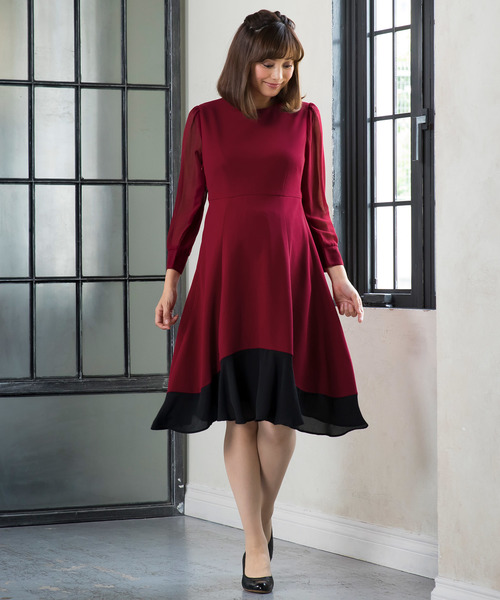 シフォン切替フレアワンピース マタニティウェア グッズ Sweetmommy スウィートマミー のファッション通販 Zozotown シフォン切替フレアワンピース マタニティウェア グッズ Sweetmommy スウィートマミー のファッション通販 Zozotown