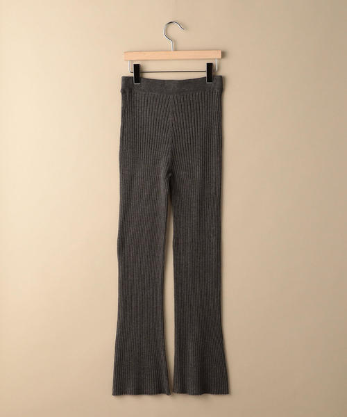 BEAUTY&YOUTH UNITED ARROWS（ビューティーアンドユースユナイテッドアローズ）の「BY∴ ホールガーメントリブパンツ ◆（その他パンツ・レディース・モカ/グレー/ブラック/ライトグレー/ベージュ/ナチュラル・FREE）」の7枚目の写真