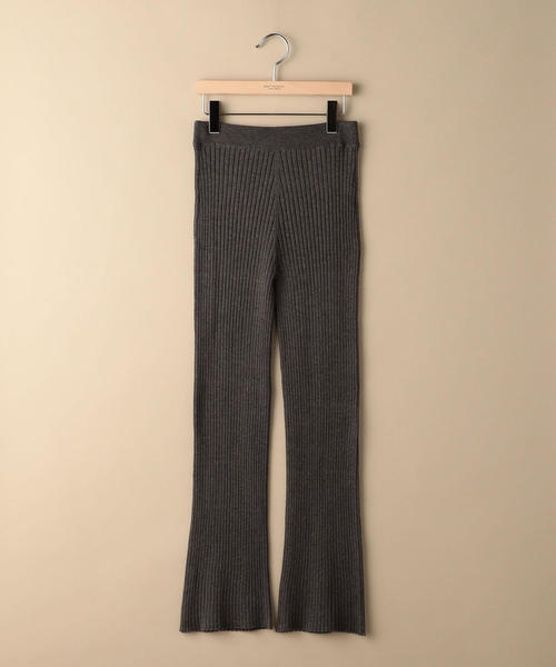 BEAUTY&YOUTH UNITED ARROWS（ビューティーアンドユースユナイテッドアローズ）の「BY∴ ホールガーメントリブパンツ ◆（その他パンツ・レディース・モカ/グレー/ブラック/ライトグレー/ベージュ/ナチュラル・FREE）」の9枚目の写真