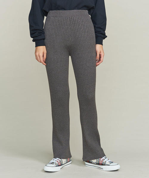BEAUTY&YOUTH UNITED ARROWS（ビューティーアンドユースユナイテッドアローズ）の「BY∴ ホールガーメントリブパンツ ◆（その他パンツ・レディース・モカ/グレー/ブラック/ライトグレー/ベージュ/ナチュラル・FREE）」の13枚目の写真