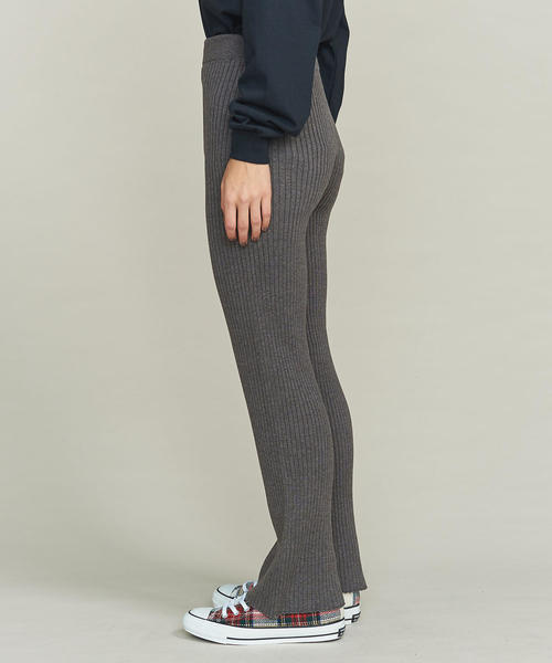 BEAUTY&YOUTH UNITED ARROWS（ビューティーアンドユースユナイテッドアローズ）の「BY∴ ホールガーメントリブパンツ ◆（その他パンツ・レディース・モカ/グレー/ブラック/ライトグレー/ベージュ/ナチュラル・FREE）」の14枚目の写真
