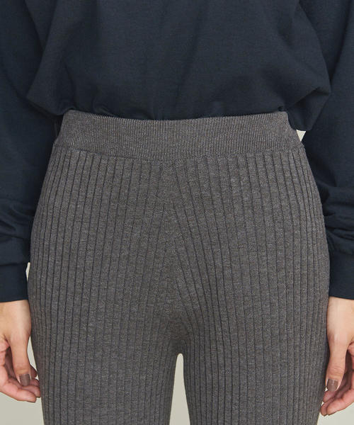 BEAUTY&YOUTH UNITED ARROWS（ビューティーアンドユースユナイテッドアローズ）の「BY∴ ホールガーメントリブパンツ ◆（その他パンツ・レディース・モカ/グレー/ブラック/ライトグレー/ベージュ/ナチュラル・FREE）」の16枚目の写真