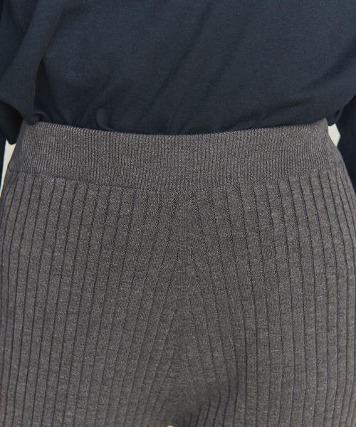BEAUTY&YOUTH UNITED ARROWS（ビューティーアンドユースユナイテッドアローズ）の「BY∴ ホールガーメントリブパンツ ◆（その他パンツ・レディース・モカ/グレー/ブラック/ライトグレー/ベージュ/ナチュラル・FREE）」の17枚目の写真