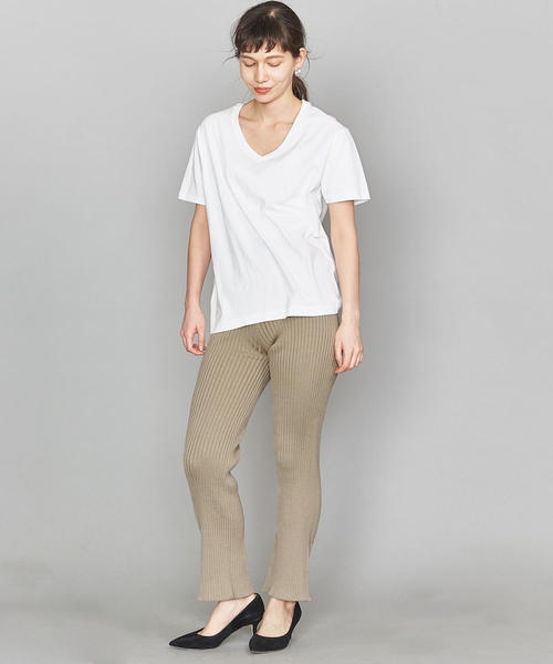 BEAUTY&YOUTH UNITED ARROWS（ビューティーアンドユースユナイテッドアローズ）の「BY∴ ホールガーメントリブパンツ ◆（その他パンツ・レディース・モカ/グレー/ブラック/ライトグレー/ベージュ/ナチュラル・FREE）」の20枚目の写真