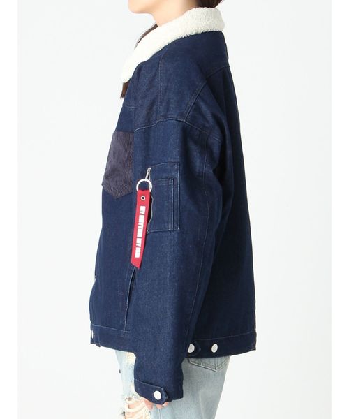 jouetie（ジュエティ）の「MA-ジャン（ブルゾン・レディース・ブラック/インディゴブルー/ベージュ/カーキ・MEDIUM）」の16枚目の写真