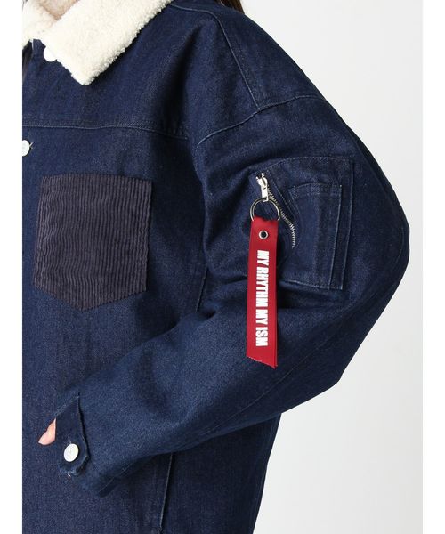 jouetie（ジュエティ）の「MA-ジャン（ブルゾン・レディース・ブラック/インディゴブルー/ベージュ/カーキ・MEDIUM）」の13枚目の写真