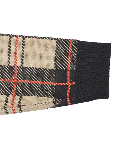 MinoriTY（マイノリティ）の「ニット/チェック柄ビッグニット（ニット/セーター・メンズ・ブラック/ベージュ・M/L）」の12枚目の写真