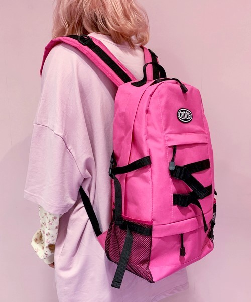 Candy Stripper(キャンディストリッパー)の「OVAL LOGO バッグパック(バックパック/リュック・レディース・ブラック/ピンク・FREE)」の11枚目の写真