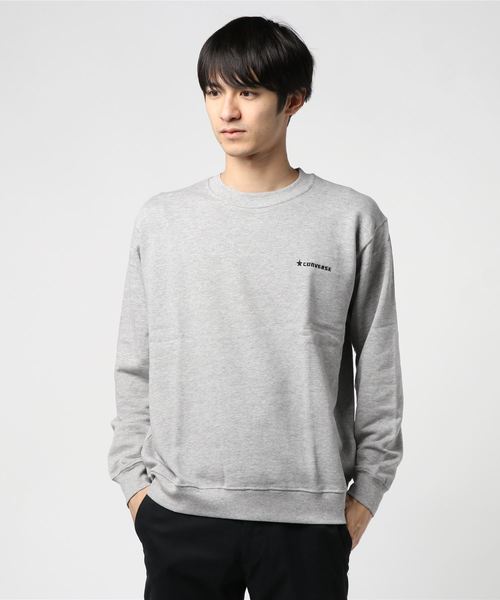 CONVERSE（コンバース）の「CONVERSE/コンバース ワンポイントプルオーバークルースウェット トレーナー（スウェット・メンズ・ホワイト/ブラック/ネイビー/グレー・M/L/XL）」の17枚目の写真