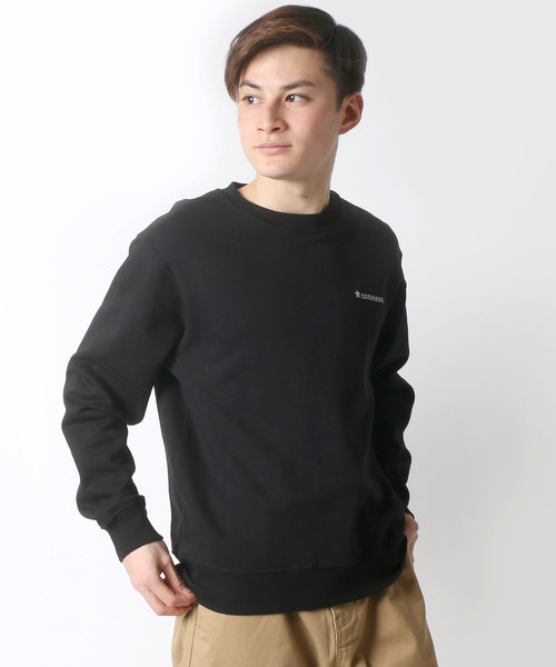 CONVERSE（コンバース）の「CONVERSE/コンバース ワンポイントプルオーバークルースウェット トレーナー（スウェット・メンズ・ホワイト/ブラック/ネイビー/グレー・M/L/XL）」の13枚目の写真