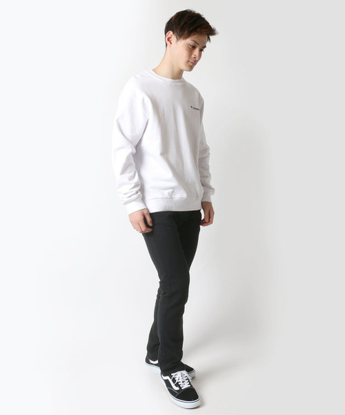 CONVERSE（コンバース）の「CONVERSE/コンバース ワンポイントプルオーバークルースウェット トレーナー（スウェット・メンズ・ホワイト/ブラック/ネイビー/グレー・M/L/XL）」の8枚目の写真