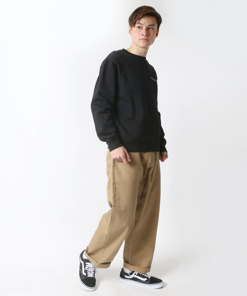 CONVERSE（コンバース）の「CONVERSE/コンバース ワンポイントプルオーバークルースウェット トレーナー（スウェット・メンズ・ホワイト/ブラック/ネイビー/グレー・M/L/XL）」の9枚目の写真