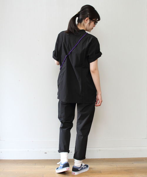 THOUSAND MILE（サウザンドマイル）の「THOUSAND MILE / サウザンドマイル　ショートスリーブセットアップ(Tシャツ・パンツ・ポーチ　セット）（Tシャツ/カットソー・メンズ・ブラック/ネイビー・S/L/M）」の13枚目の写真