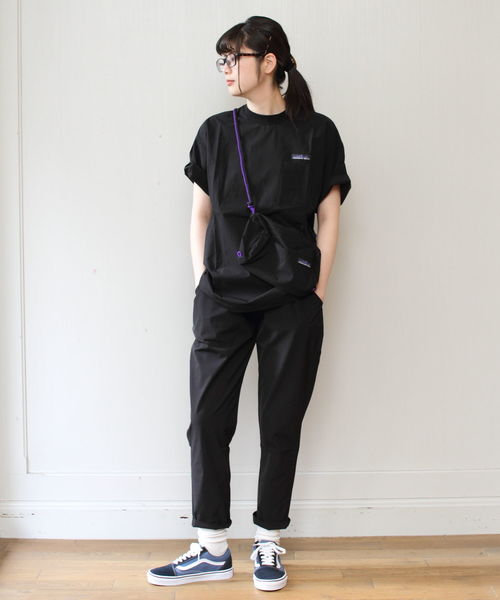 THOUSAND MILE（サウザンドマイル）の「THOUSAND MILE / サウザンドマイル　ショートスリーブセットアップ(Tシャツ・パンツ・ポーチ　セット）（Tシャツ/カットソー・メンズ・ブラック/ネイビー・S/L/M）」の17枚目の写真