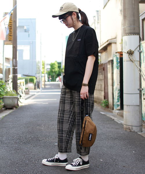 THOUSAND MILE（サウザンドマイル）の「THOUSAND MILE / サウザンドマイル　ショートスリーブセットアップ(Tシャツ・パンツ・ポーチ　セット）（Tシャツ/カットソー・メンズ・ブラック/ネイビー・S/L/M）」の20枚目の写真