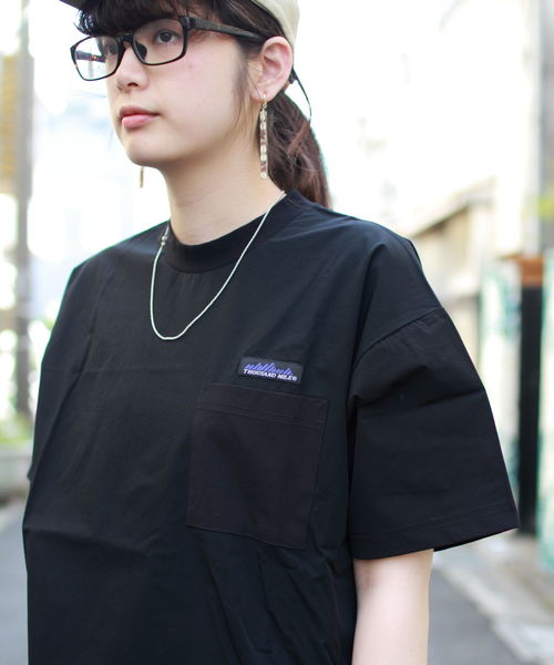 THOUSAND MILE（サウザンドマイル）の「THOUSAND MILE / サウザンドマイル　ショートスリーブセットアップ(Tシャツ・パンツ・ポーチ　セット）（Tシャツ/カットソー・メンズ・ブラック/ネイビー・S/L/M）」の18枚目の写真
