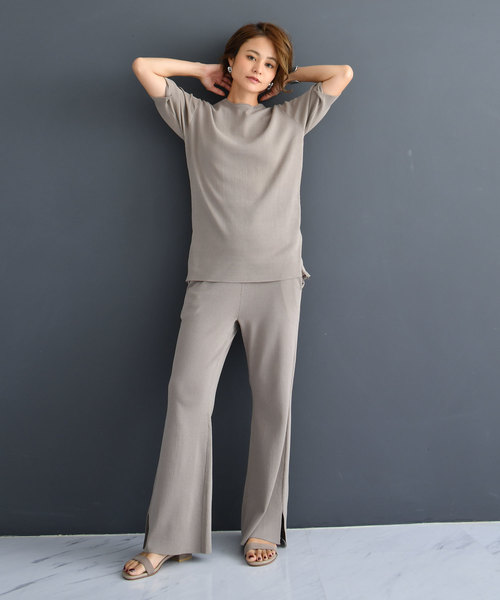 【セール】授乳サマーニット マタニティセットアップ（マタニティウェア/グッズ）｜CHOCOA（チョコア）