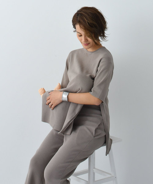 【セール】授乳サマーニット マタニティセットアップ（マタニティウェア/グッズ）｜CHOCOA（チョコア）