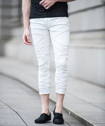 JOHNNY WOLF（ジョニーウルフ）の「EASTEND-KUMADORI CR(イ-ストエンドクマドリCR) シャドウストレッチ クロップドパンツ（デニムパンツ）」