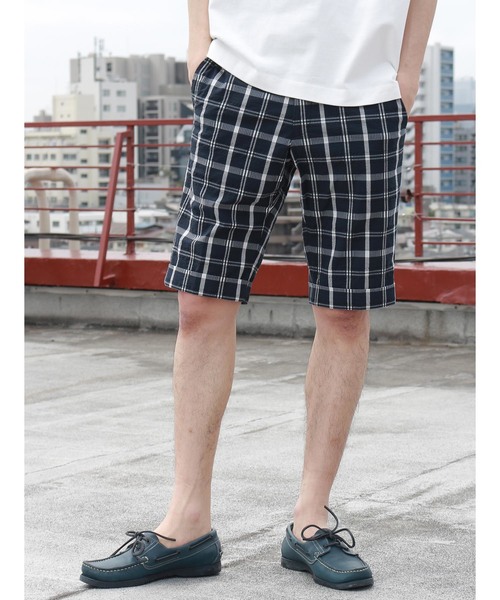 CRAFT STANDARD BOUTIQUE(クラフトスタンダードブティック)の「タックショートパンツ2○(その他パンツ・メンズ・その他5/その他8/チェック/ブラック系その他3/その他9・LL/S/M/L)」の2枚目の写真