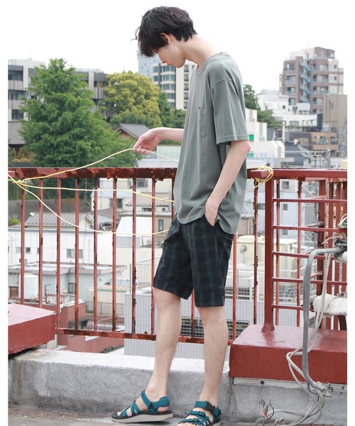 CRAFT STANDARD BOUTIQUE(クラフトスタンダードブティック)の「タックショートパンツ2○(その他パンツ・メンズ・その他5/その他8/チェック/ブラック系その他3/その他9・LL/S/M/L)」の9枚目の写真