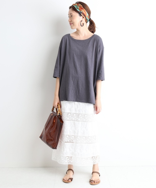 SLOBE IENA（スローブイエナ）の「SLOBE IENA Fi.m レーススカート（スカート・レディース・ホワイト・36/38）」の19枚目の写真