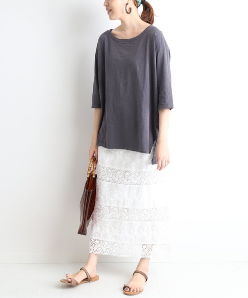 SLOBE IENA（スローブイエナ）の「SLOBE IENA Fi.m レーススカート（スカート・レディース・ホワイト・36/38）」の21枚目の写真