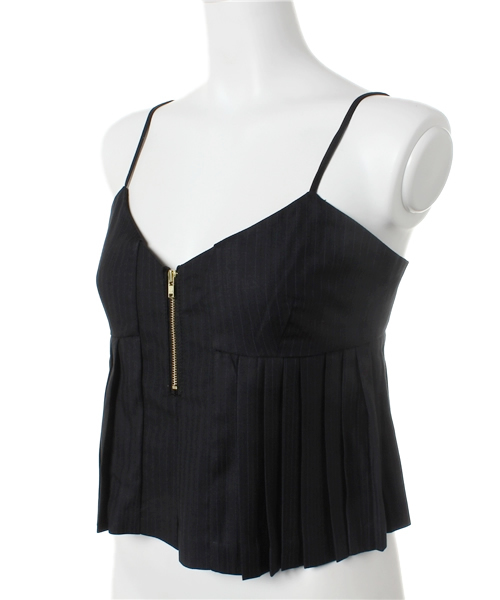 ROSE BUD(ローズバッド)の「LBL-14121 PLEATED CAMISOLE BLOUSE(キャミソール・レディース・ブラック/チャコール・ONE SIZE)」の5枚目の写真