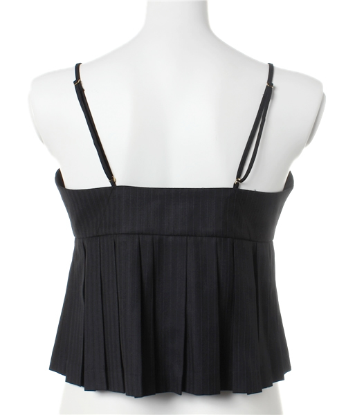 ROSE BUD(ローズバッド)の「LBL-14121 PLEATED CAMISOLE BLOUSE(キャミソール・レディース・ブラック/チャコール・ONE SIZE)」の4枚目の写真