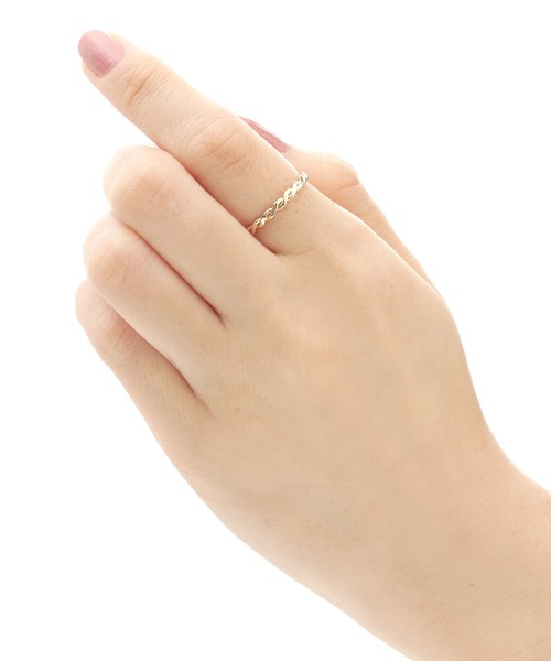 COCOSHNIK(ココシュニック)の「丸線2本つぶし リング(リング・レディース・ホワイト系その他7・12号/14号/10号)」の7枚目の写真