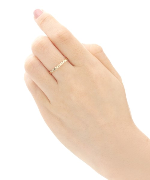 COCOSHNIK(ココシュニック)の「丸線2本つぶし リング(リング・レディース・ホワイト系その他7・12号/14号/10号)」の9枚目の写真