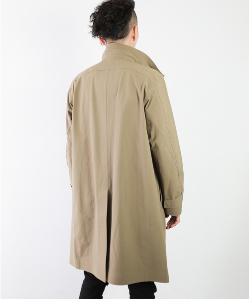 ATTACHMENT（アタッチメント）の「ナイロンストレッチ スタンドカラー 