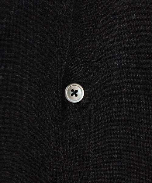 green label relaxing(グリーンレーベルリラクシング)の「◎LINEN V/カーディガン 14G ◆(カーディガン/ボレロ・メンズ・ライラック/ブラック/イエロー/ケリー/ネイビー・LARGE/MEDIUM/X-LARGE/SMALL)」の8枚目の写真